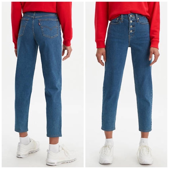 Levi's Denim - Levi’s Exposed Button Fly High Rise Mom Jeans Sz 30
